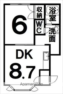 オアシス2【102号室】の間取り
