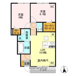 シルクロード 万葉 B【1階】の間取り