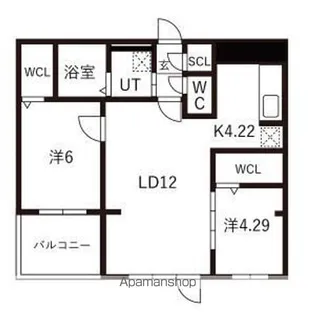 ガイアールS24【2階】の間取り
