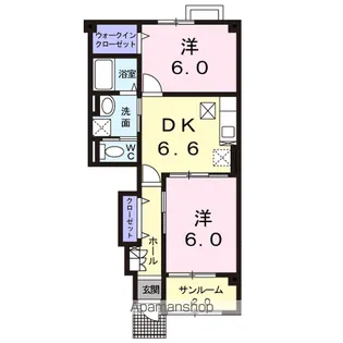 クレストール B【1階】の間取り