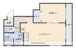 クリア壱番館【5階】の間取り