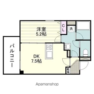 ESPACE DU COEUR【202号室】の間取り