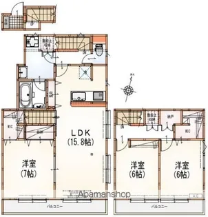 ステージクォリアップ経堂【2階】の間取り