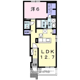 カレントヴィラ【1階】の間取り
