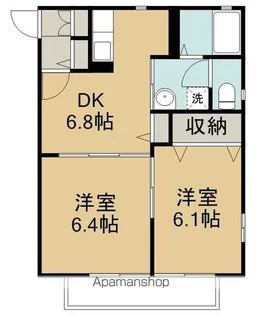 イー・ビーンズ雅【1階】の間取り