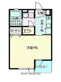 クレセルヴィダ【206号室】の間取り