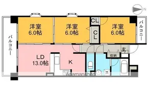 パールリバー【2階】の間取り