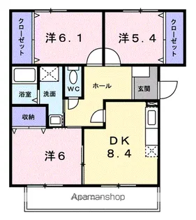 グレイスコート【2階】の間取り