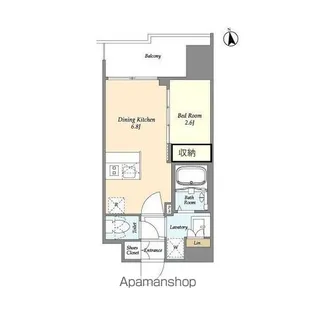 CAVANA西大島【3階】の間取り