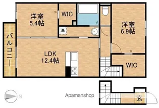 メテオール【2階】の間取り