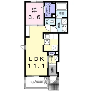 プレストーラⅡ【1階】の間取り