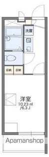 レオパレス聖蹟ロイヤルハイツ【4階】の間取り