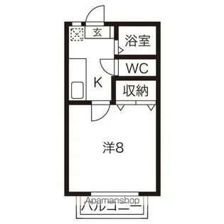 LAPIS RURI(ラピス ルリ)【2階】の間取り