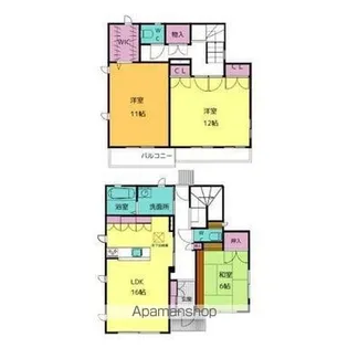 愛知県名古屋市守山区鳥羽見1丁目【一戸建】の間取り