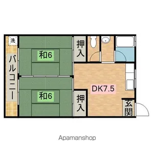 メゾン学園【102号室】の間取り