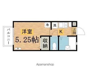 カレッジハウス峯【2階】の間取り