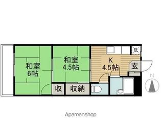 光徳マンション【4階】の間取り
