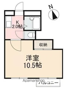 1Kの間取り画像