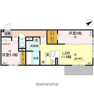D-ROOM守山3丁目【1階】の間取り