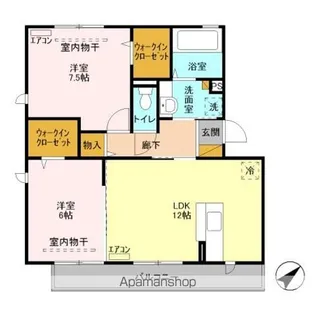 ヴィラ清流【3階】の間取り
