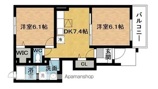 インノバールⅡ【102号室】の間取り