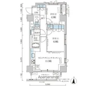 パークアクシス両国馬車通り【8階】の間取り