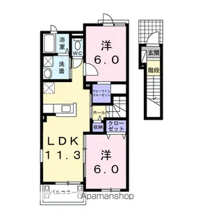 プラシード【2階】の間取り