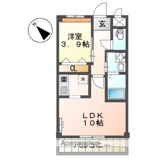 グランドハイム新宮【2階】の間取り