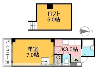 ラ・メール知寄Ⅱ【4階】の間取り