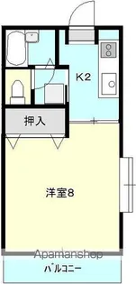 メゾンいけべ【205号室】の間取り