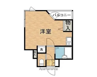 アップルコート【404号室】の間取り