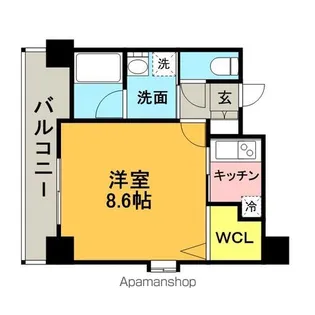 アクタス薬院Ⅲ【13階】の間取り