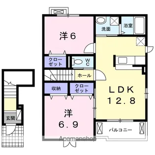 フルール【2階】の間取り
