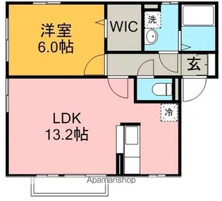 サンモールプラザB【2階】の間取り
