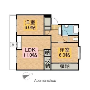 K’SB八王子 A棟【507号室】の間取り