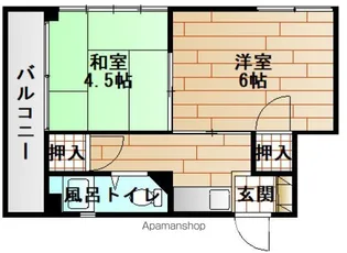 第3金口ビル【4階】の間取り