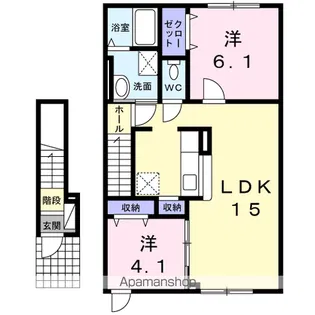 フラン コリーヌ【2階】の間取り