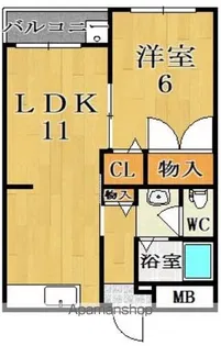 サンハイツ新大宮【3階】の間取り