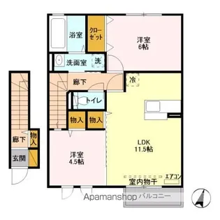 トミユウ・ウチガワラ【2階】の間取り