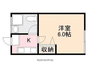 扇町マンション【2階】の間取り