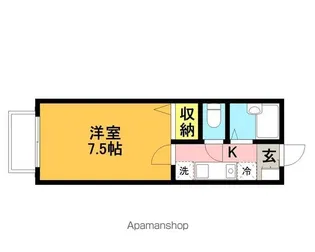 ラカーサ【101号室】の間取り