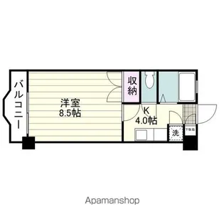 エクシード西田【402号室】の間取り