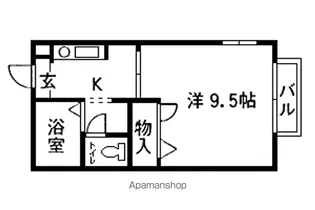 アルテール砂押【205号室】の間取り