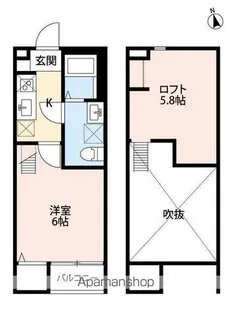 レイズ大久保【1階】の間取り