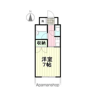 ドミール石川【208号室】の間取り