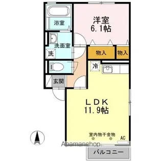 アルカンシェル B【2階】の間取り