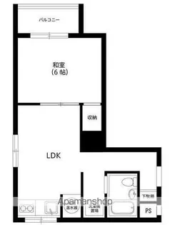 高円寺南サマリヤマンション【6階】の間取り