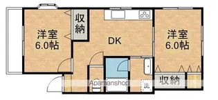 メゾン前原【201号室】の間取り