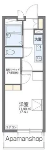 レオパレス新白岡【4階】の間取り