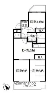 ロイヤル二俣川B棟【3階】の間取り